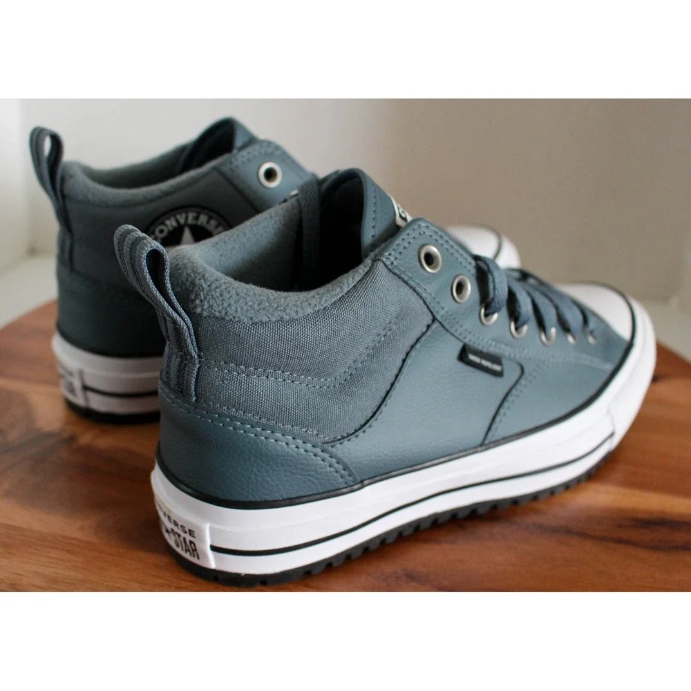 Converse Shoes Mens 8 Womens 10 Teal Lace Up Malden Street Boot Water Repellent - Picture 6 of 8